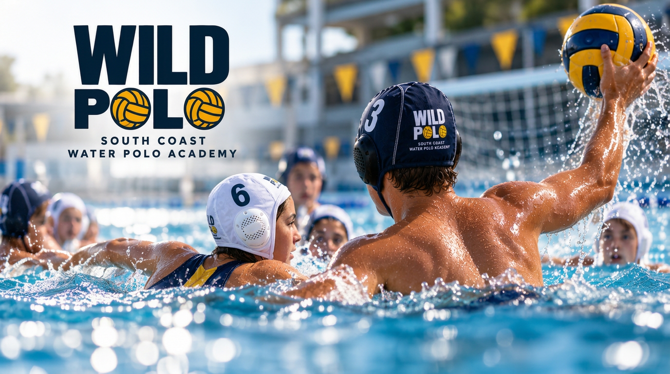 Wild Polo junior and senior players in action at the pool